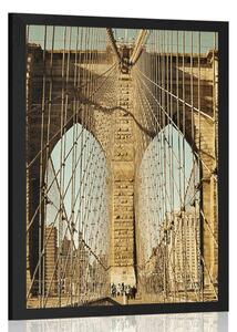Plakat most Manhattan w New York