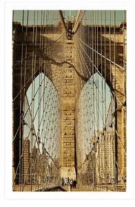 Plakat most Manhattan w New York