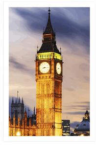 Plakat Big Ben w Londynie nocą