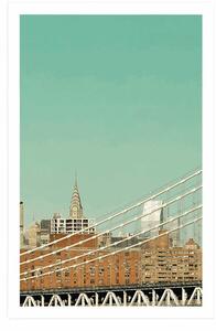 Plakat drapacze chmur w Nowym Jorku