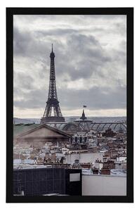 Plakat widok na Paryż z ulicy