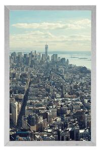 Plakat widok na urokliwe centrum Nowego Jorku