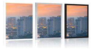 Plakat widok na zachód słońca w Bangkoku