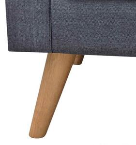 Sofa 3-osobowa, materiaÅowa, ciemnoszara