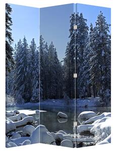 Parawan - Śnieżny las (126x170 cm)