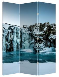 Parawan - Zamarznięte wodospady (126x170 cm)