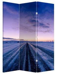 Parawan - Droga zimą (126x170 cm)