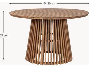 Okrągły stół ogrodowy z drewna akacjowego Rodano, Ø 120 cm
