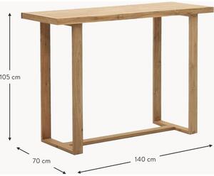 Stół z drewna tekowego Canadell, W 105 cm