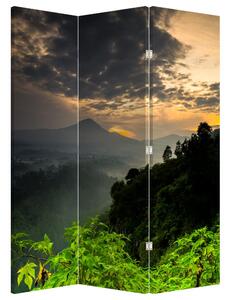 Parawan - Zielony krajobraz górski (126x170 cm)