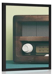 Plakat retro radio