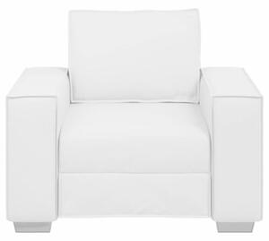 Sofa biaÅy 99 x 78 x 84 cm tkanina