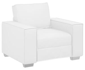 Sofa biaÅy 99 x 78 x 84 cm tkanina