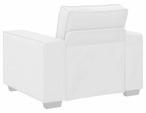 Sofa biaÅy 99 x 78 x 84 cm tkanina