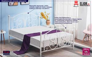 Białe łóżko do sypialni 120x200 cm - Lafio