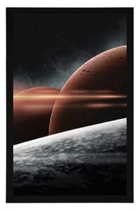 Plakat planety w galaktyce