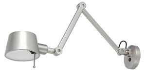 Lampa Ścienna Lucande, Silka, ściemnialny, metaliczny, gabinet | pracownia, metal, nowoczesny
