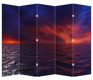 Parawan - Morze z ptakami (210x170 cm)
