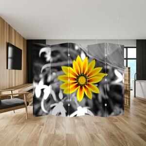 Parawan - Żółty kwiat (210x170 cm)