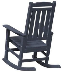 Ogrodowe krzesło bujańce granatowy 92 x 70 x 108cm hdpe