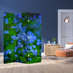 Parawan - Niebieskie kwiaty (126x170 cm)