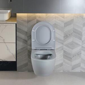 Miska WC HYDROSAN PEAK-MTGR-RIM-03 Owalny Szary mat