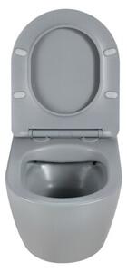 Miska WC HYDROSAN PEAK-MTGR-RIM-03 Owalny Szary mat