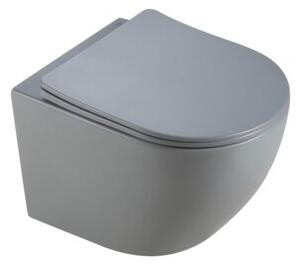 Miska WC HYDROSAN PEAK-MTGR-RIM-03 Owalny Szary mat