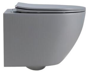 Miska WC HYDROSAN PEAK-MTGR-RIM-03 Owalny Szary mat