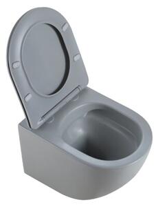 Miska WC HYDROSAN PEAK-MTGR-RIM-03 Owalny Szary mat