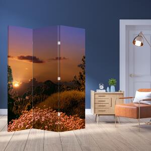 Parawan - Przyroda o zachodzie Słońca (126x170 cm)