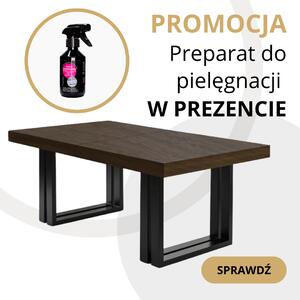 Stół rozkładany FAMILY 150 / 300 cm fornir dąb onyx + PREZENT preparat do pielęgnacji drewna