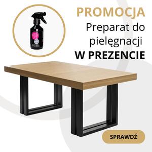 Stół rozkładany FAMILY 150 / 300 cm fornir dąb naturalny + PREZENT preparat do pielęgnacji drewna