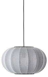 Lampa Wisząca Made By Hand, Knit-Wit 45, ściemnialny, szary, salon, tkanina | tekstylia, skandynawski