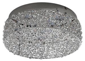 Lampa Sufitowa Lucande, Felias, metaliczny, sypialnia, szkło, nowoczesny