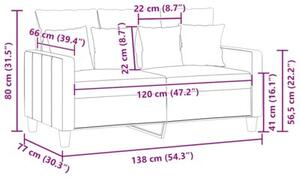 Sofa 2-osobowa, jasnoÅ¼Ã³Åta, 120 cm, tapicerowana tkaninÄ