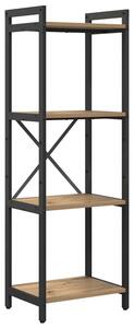 Półka na książki dąb rzemieślniczy 40 x 30 x 119 cm