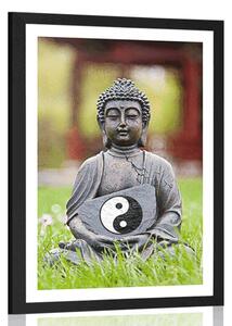 Plakat z passe-partout filozofia buddyzmu