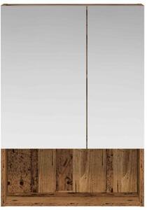 Szafka z lustrem do łazienki stare drewno 50 x 14,5 x 70 cm