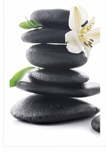 Plakat Kamienie Zen z lilią