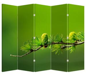 Parawan - Zielona szyszka (210x170 cm)