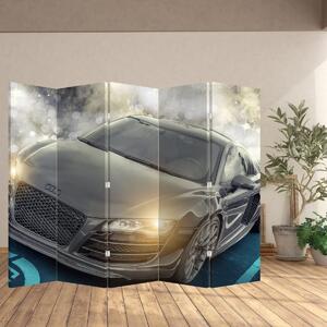 Parawan - Samochód Audi - szary (210x170 cm)