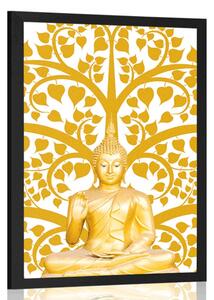 Plakat Budda z drzewem życia