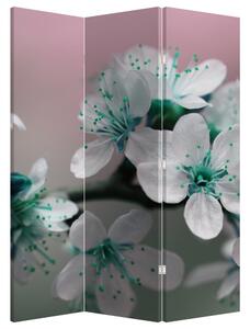 Parawan - Kwiat - turkusowy (126x170 cm)