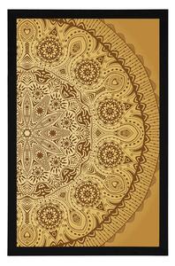 Plakat ozdobna mandala z koronką