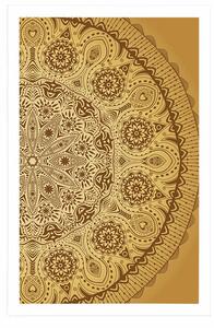 Plakat ozdobna mandala z koronką