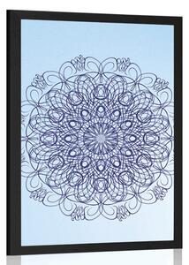 Plakat abstrakcyjna kwiatowa Mandala