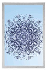 Plakat abstrakcyjna kwiatowa Mandala