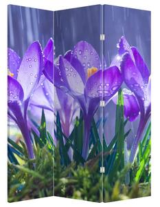 Parawan - Kwiaty w deszczu (126x170 cm)