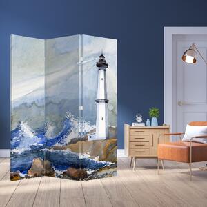 Parawan - Malowarstwo latarni morskiej (126x170 cm)